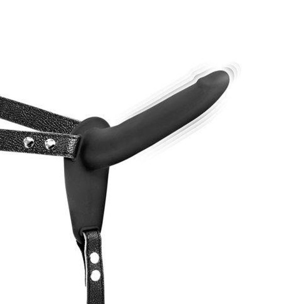 Страпон з вібрацією Fetish Tentation Vibrating Strap-On with Dildo Black