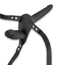 Подвійний страпон Fetish Tentation Strap-On with Double Dildo Black