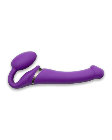 Безремінний страпон з вібрацією Strap-On-Me Vibrating Violet M