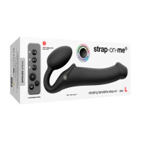 Strap-On-Me Vibrating Black L Strap-On with Vibration