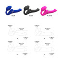 Безремінний вібрострапон з вакуумною стимуляцією Strap-On-Me Multi Orgasm Fuchsia M