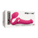 Безремінний вібрострапон з вакуумною стимуляцією Strap-On-Me Multi Orgasm Fuchsia M