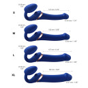 Безременный вибрострапон с вакуумной стимуляцией Strap-On-Me Multi Orgasm Blue L