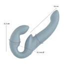 Безремінний страпон з вібрацією Fun Factory Share Vibe PRO Cool Grey