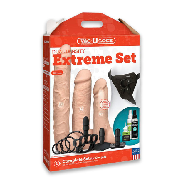 Набір для страпона Doc Johnson Vac-U-Lock Dual Density Extreme Set