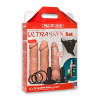 Набір для страпона Doc Johnson Vac-U-Lock Dual Density UltraSKYN Set