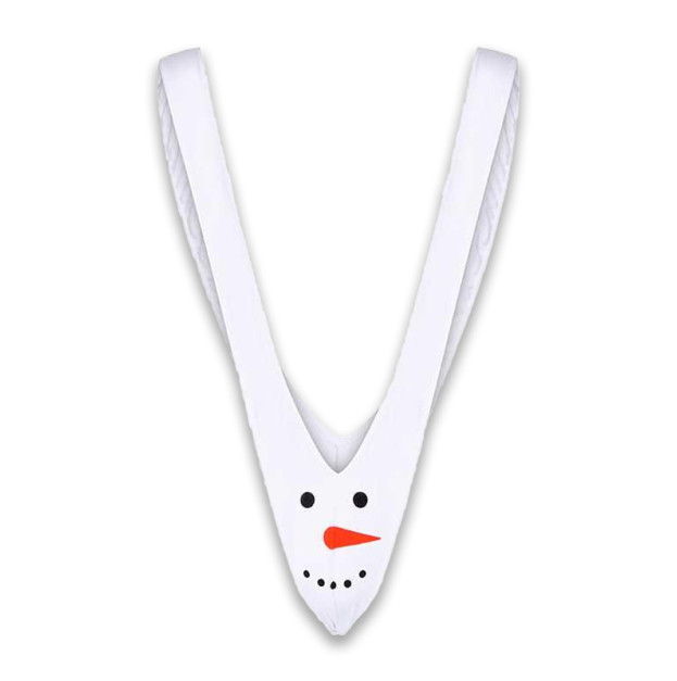 Men New Years bodysuit Snowball white