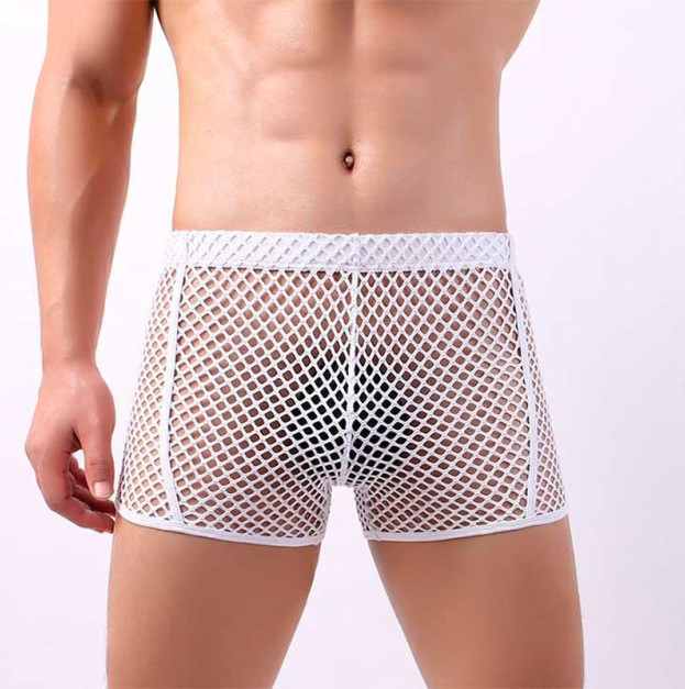 Men mesh boxer briefs Clever-Menmode white