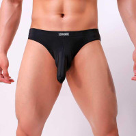 Clever-Menmode Men Briefs with Penis Pocket Black