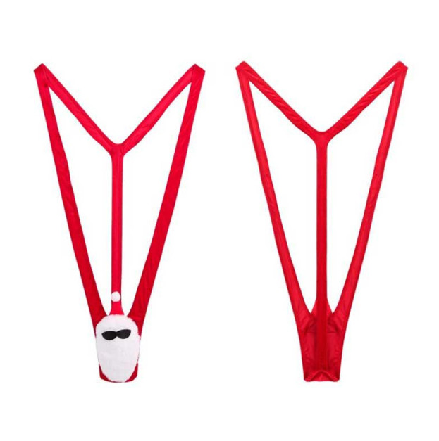 Men New Years Santa bodysuit