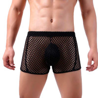 Men Mesh Boxer Briefs Clever-Menmode Black