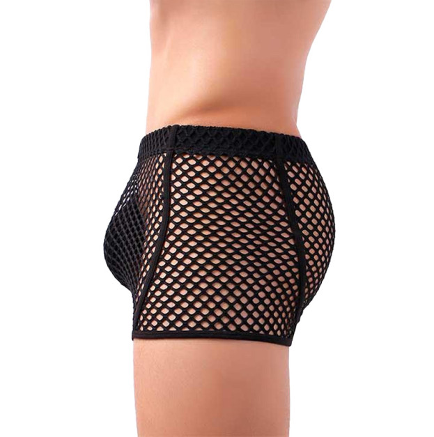 Men Mesh Boxer Briefs Clever-Menmode Black