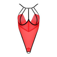 Боді із високим вирізом стегна AKITA BODY red