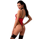 Боді із високим вирізом стегна AKITA BODY XXL/XXXL Red