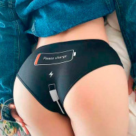 Женские трусики Please charge черные