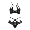 Комплект білизни Passion Exclusive NAVEL SET S/M Чорний