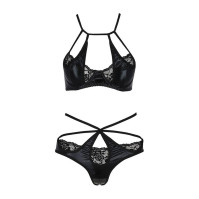 Комплект белья Passion Exclusive NAVEL SET XXL/XXXL Черный