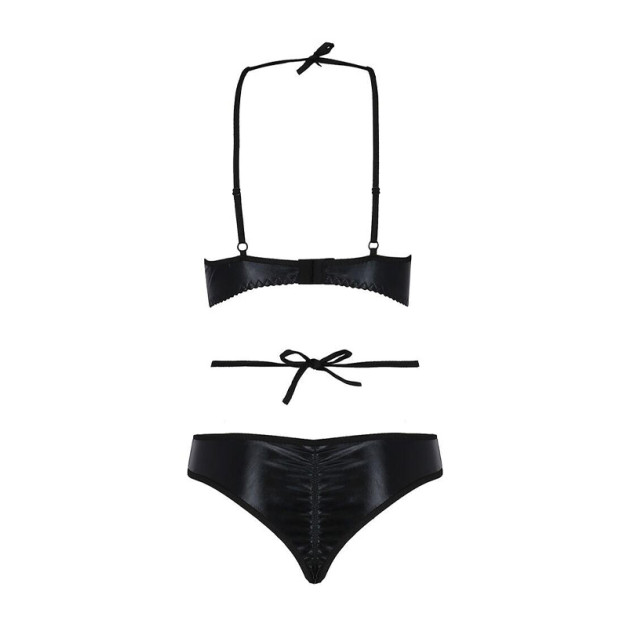 Комплект белья Passion Exclusive NAVEL SET XXL/XXXL Черный