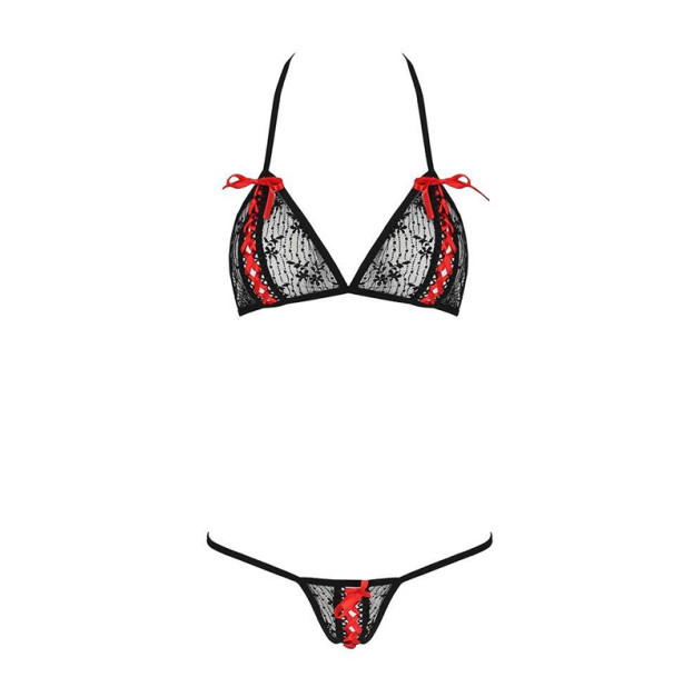 Комплект белья Passion MELISSA BIKINI L/XL Черный