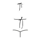 Комплект білизни Passion MELISSA BIKINI XXL/XXXL Чорний