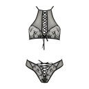 Комплект білизни Passion AZALIA SET S/M Чорний