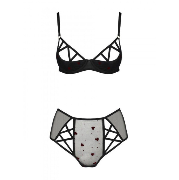 Еротичний комплект Passion LOVELIA BIKINI XXL/XXXL Чорний