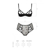 Еротичний комплект Passion LOVELIA BIKINI XXL/XXXL Чорний