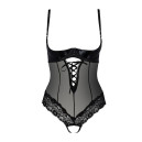 Боді з відкритими грудьми NORTH BODY чорне