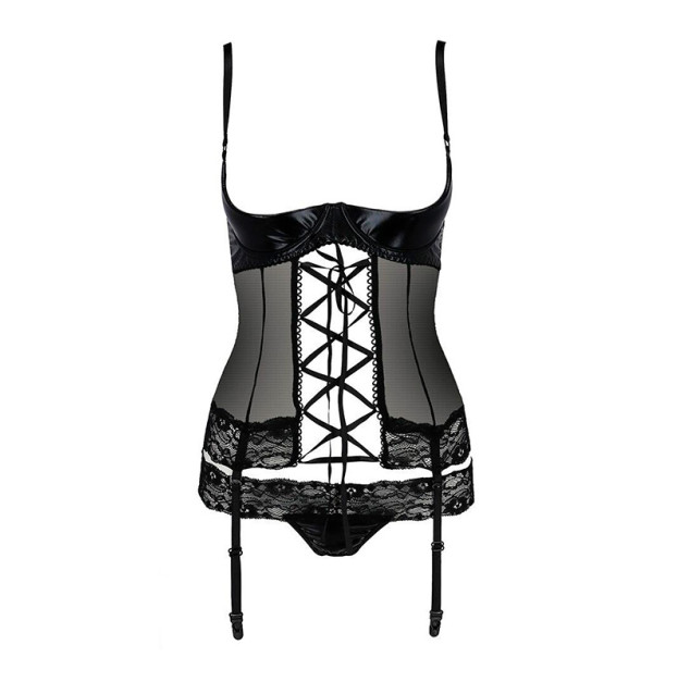Open Bust Corset NORTH CORSET Black
