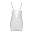 Пеньюар та стрінги Passion Lovelia Chemise White L/XL