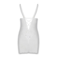 Пеньюар та стрінги Passion Lovelia Chemise White XXL/XXXL