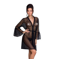 Пеньюар Passion Lovelia Peignoir Black L/XL