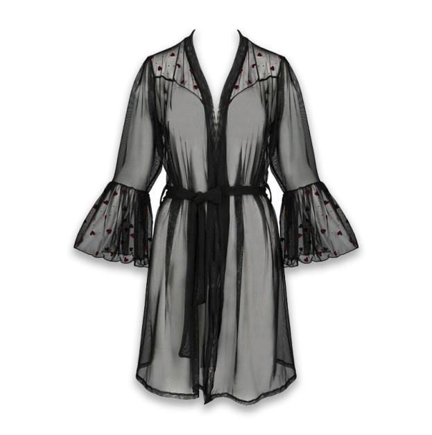 Пеньюар Passion Lovelia Peignoir Black L/XL