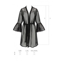 Пеньюар Passion Lovelia Peignoir Black L/XL