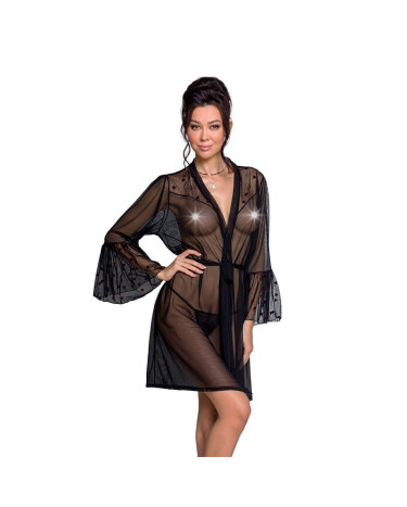 Пеньюар Passion Lovelia Peignoir Black XXL/XXXL