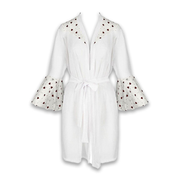 Пеньюар Passion Lovelia Peignoir White XXL/XXXL