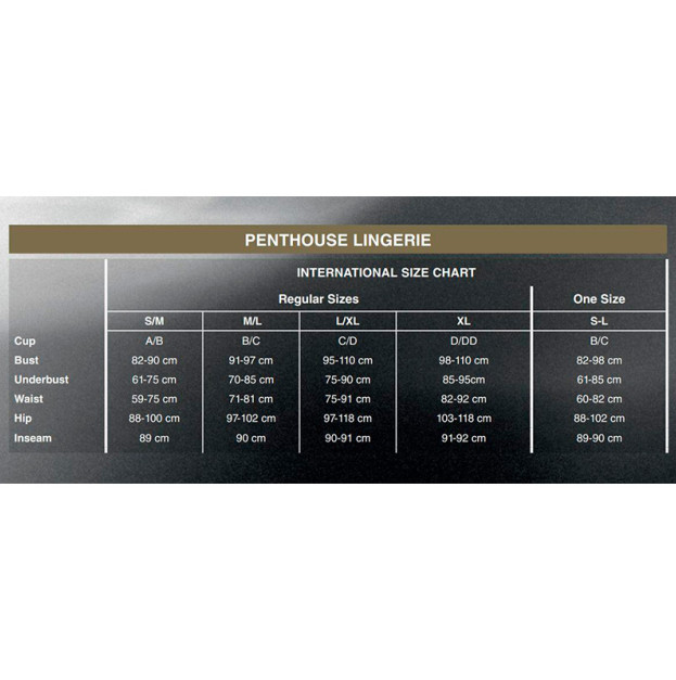 Сукня та трусики Penthouse Libido Boost Black L/XL