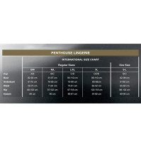 Пеньюар и стринги Penthouse Sweet Retreat Black S/L