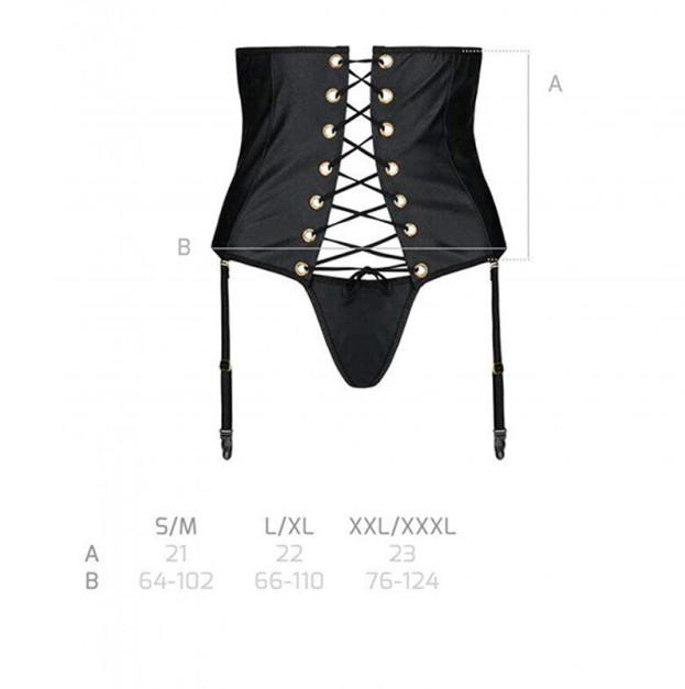 Корсет Passion Celine Set with Open Bra S/M