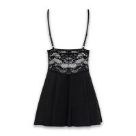 Пеньюар та трусики Obsessive 810-BAB-1 Black L/XL