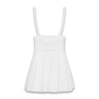 Пеньюар та трусики Obsessive 810-BAB-2 White S/M