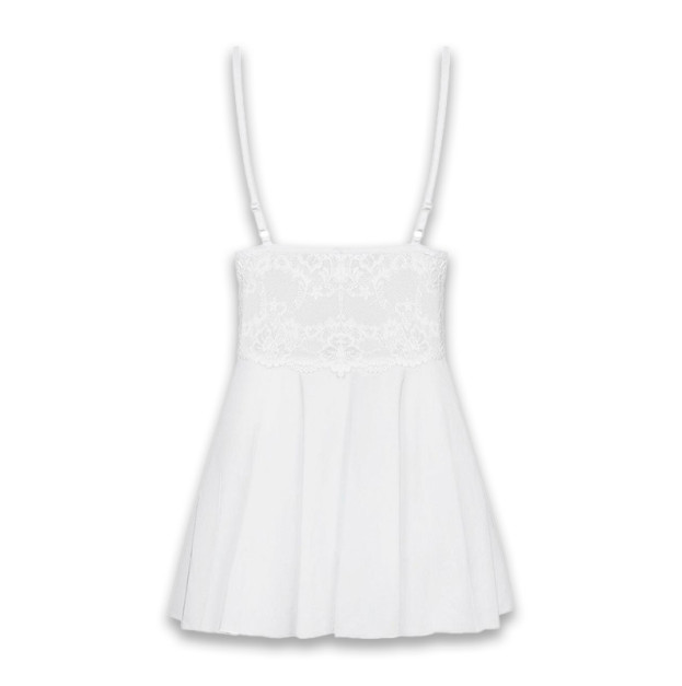 Пеньюар та трусики Obsessive 810-BAB-2 White S/M
