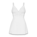 Пеньюар та трусики Obsessive 810-BAB-2 White L/XL