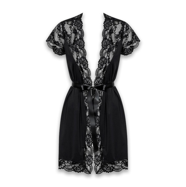 Пеньюар Obsessive 810-PEI–1 Black S/M