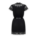 Peignoir Obsessive 810-PEI–1 Black XXL