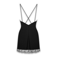 Платье и трусики Obsessive Bella Rou Chemise & Thong Black XL/XXL