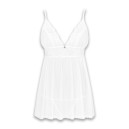 Пеньюар і трусики Obsessive Heavenlly Babydoll & Thong White XL/XXL