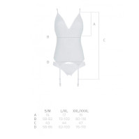 Корсет Passion Ursula Corset White S/M