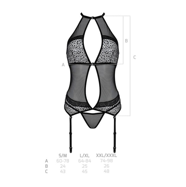 Корсет Passion Satara Corset Red S/M
