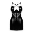 Сорочка Obsessive Norides chemise & thong Black XL/2XL